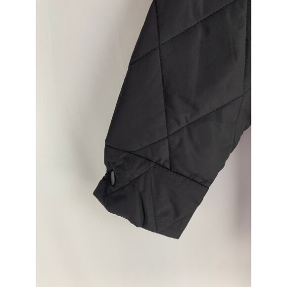 ASOS Monki Liv Quilted Jacket Womens Small Black New - Picture 6 of 11